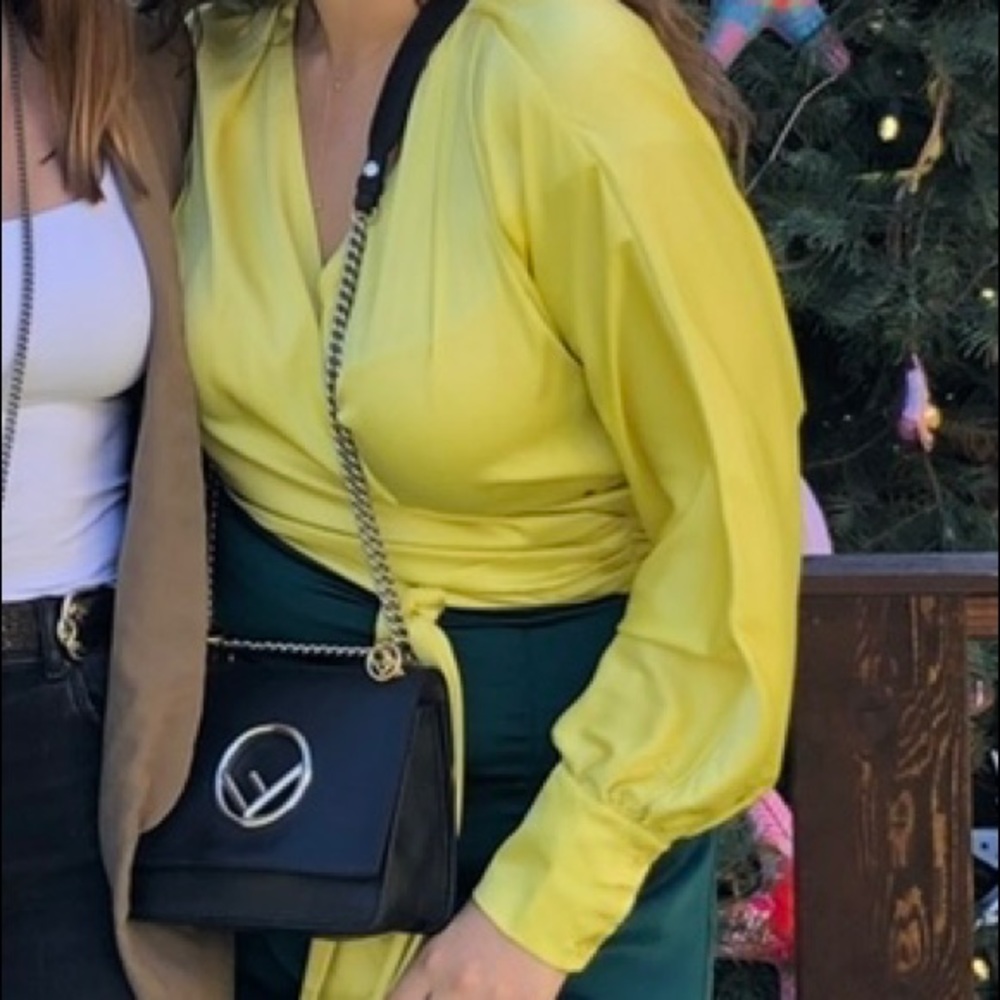 Wrap Around Silk Top